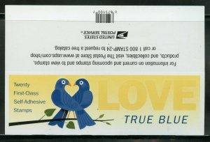 Scott#: 3976a - Love: True Blue - Full Booklet of 20