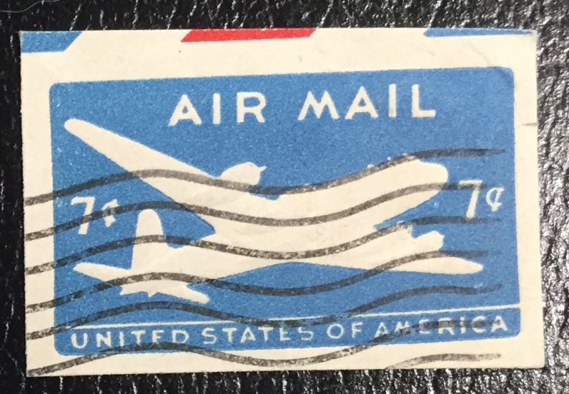 UC26 Used Airmail Cutout 7c