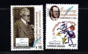 2005 Uruguay writers Juan Zorrilla and Constancio C. Vigil #2137-2138 ** MNH