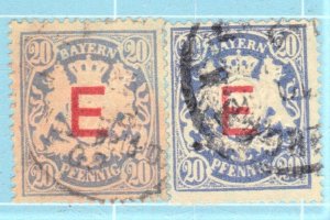 BAYERN, GERMANY O4 ,USED OVERPRINT 20pf 1908
