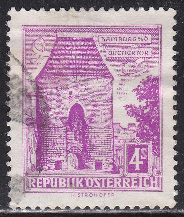 Austria 627 Vienna Gate, Hainburg 1960