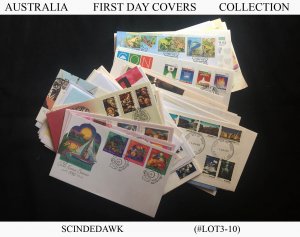 COLLECTION OF AUSTRALIA FIRST DAY COVER - 100nos - ALL DIFFERENT!!!!