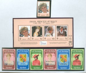 Kiribati #404-409/719-720  Single (Complete Set)