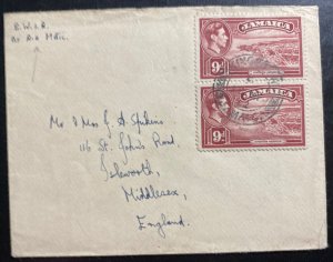 1952 Kingston Jamaica Cover To Middlesex England