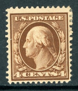 USA 1911 Washington 4¢ SL Wmk Perf 12 Scott # 377 Mint P890
