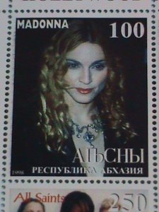 TUBA STAMP:1998 21ST CENTURY HOLLYWOOD STARES-MADONNA MNH STAMP SHEET.