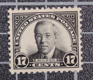 Scott 623 - 17 Cents Wilson - Nice Stamp PSE Stamp Grade 90 - SCV - $50.00