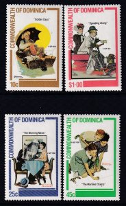 Dominica 754-757 Norman Rockwell MNH VF