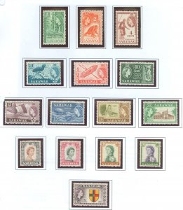 Sarawak #197-211 Mint (NH) Single (Complete Set)