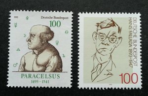 Germany Mix Lot 8 1993 Author Physician (stamp) MNH