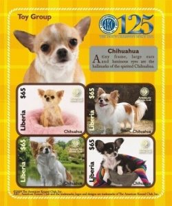 Liberia 2009 - AMERICAN KENNEL DOG CLUB - Sheet of 4 Stamps - Scott #2641 - MNH