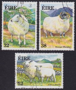 Ireland - 1991 - Scott #841-843 - used (CTO) - Sheep