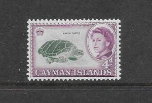 TURTLE - CAYMAN ISLANDS #159  MNH