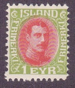 Iceland # 176, King Christian X, Mint Hinged