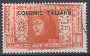 Italy Colonies General - Sassone n.20 Dante set  used