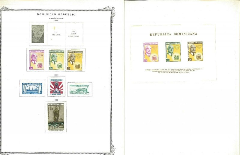 Dominican Rep.1906-1970 M & U Hinged on Scott Specialty Pages