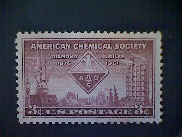 United States, Scott #1002, used(o), 1951, American Chemical Society,  3¢