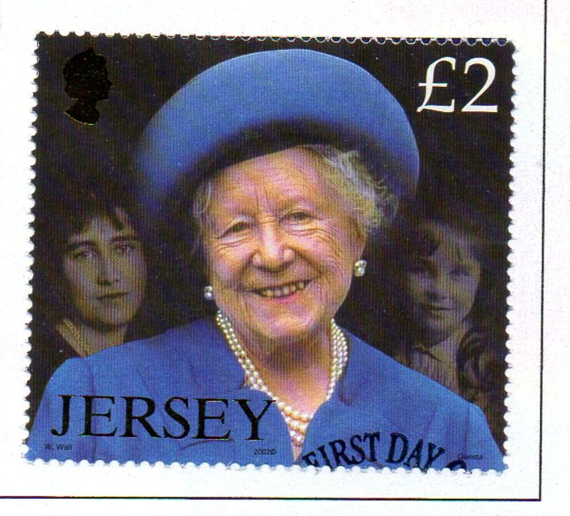 Jersey  Sc 1041 2002 £2 Queen Mother Memorial stamp used