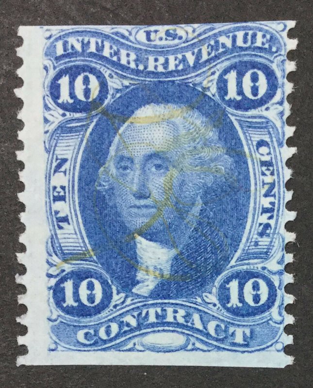 MOMEN: US STAMPS #R34b REVENUE USED $600 LOT #45596