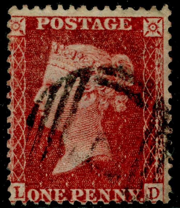 SG40, 1d rose-red PLATE 61, LC14, FINE USED. Cat £30. LD 