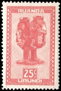 Ruanda-Urundi 93 - Mint-H - 25c Mbuta (Sacred Cup) (1948) (cv $0.55)