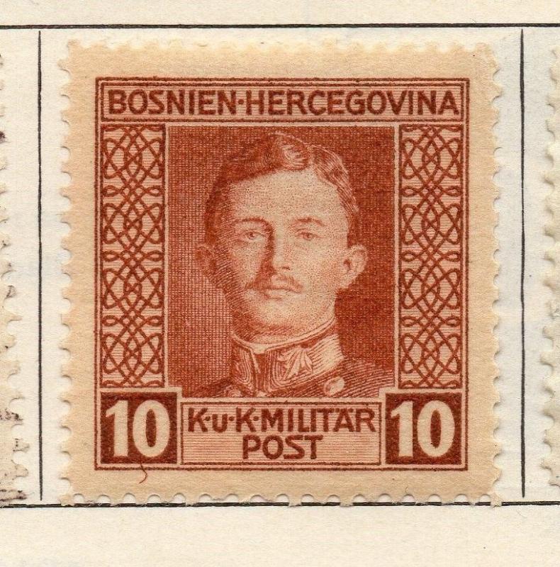 Bosnia Herzegovina 1917 Early Issue Fine Mint Hinged 10h. 113414
