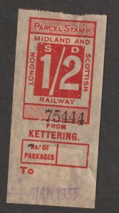 GB  Railway Parcel post used