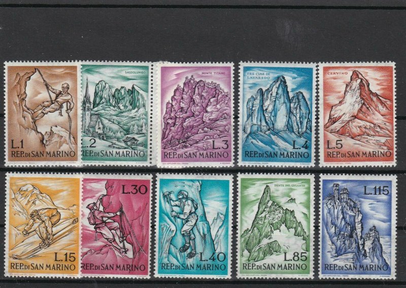 Republic of San Marino Mint Never Hinged Stamps Ref 23827