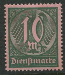 GERMANY. - Scott O17 - Officials -1922 - MLH  - Single 10m Stamp
