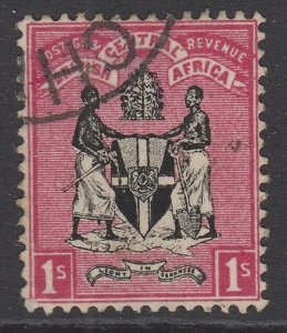 SG 25 British central Africa 1895 1/- Black and Rose very fine used CAT £35