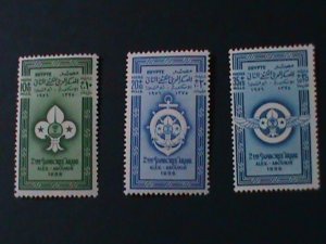 EGYPT-1956-SC#B13-5 2ND ARAB SCOUT  JAMBOREE-ALEXANDRIA MNH VF LAST ONE