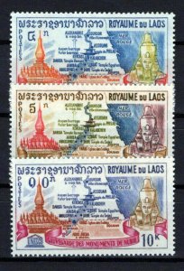 Laos 89-91 MNH Temple of That Luang Architecture ZAYIX 0224S0213