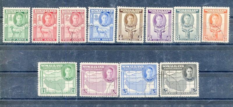 SOMALILAND  SCOTT#96/107 USED  AS SHOWN