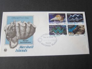 Marshall Islands 1986 Sc 110-113 FDC