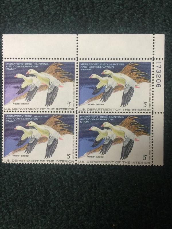 RW44 Federal Duck Plate Block Of 4. VF Mint NH. 