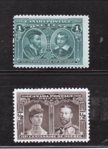 Scott#  96 & 97  unused   OG hinged single