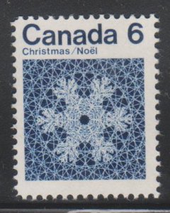 Canada, 6c Snowflake (SC# 554) MNH