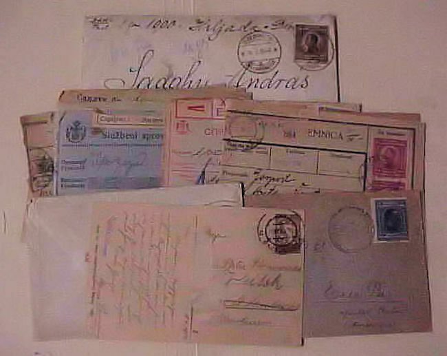 YUGOSLAVIA  8 COVERS, 10 PACKET CARDS 1920's