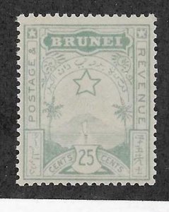 Brunei #SG8 25c (M)* CV $90.00