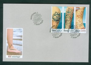 Aland. 2006 FDC.  Booklet Stamps. Tattoos . Sc.# 250