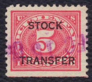#RD4 5c Stock Transfer, Used [1] **ANY 5=FREE SHIPPING**