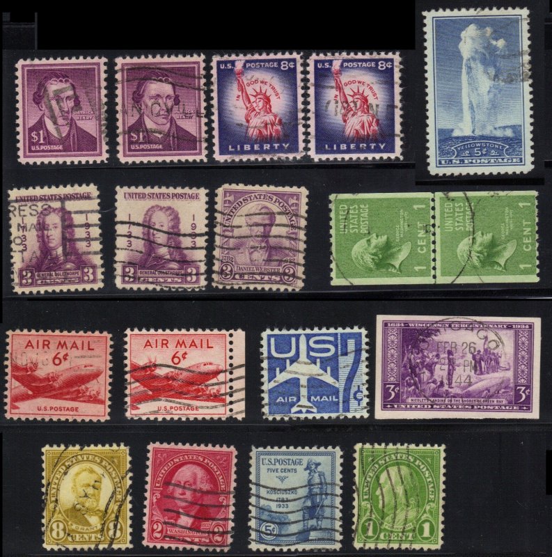 USA - 1920s-40s mix - best centering