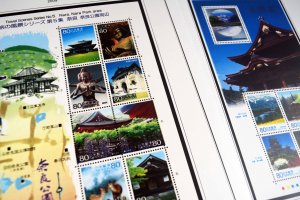 COLOR PRINTED JAPAN PREFECTURES [FURUSATO] 2008-2020 STAMP ALBUM (126 ill.pages)