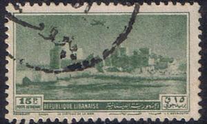 Lebanon.  Airmail issue of 1950 SC C155  FU