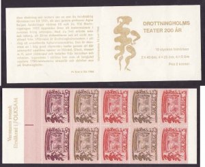 Sweden-Sc#706a-unused NH booklet-The Drottningholm Court-