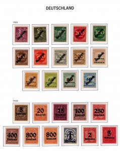 Germany MNH Official Stamps Sc#O1-O61; OL1-OL15