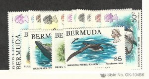 Bermuda, Postage Stamp, #363-379 Mint Hinged, 1978-79 Fish Birds