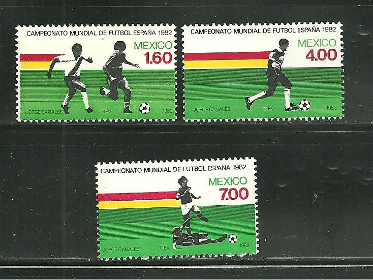 Mexico 1278-80 MNH World Cup 1980 scv 3.00