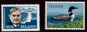 Iceland SC#377, 388 Mint VF...Worth a Close look!!