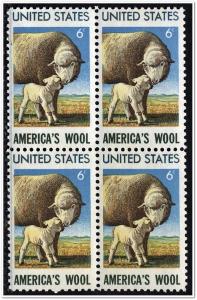 SC#1423 6¢ American Wool Industry Block of Four (1971) MNH